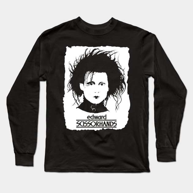 Edward Scissorhands Long Sleeve T-Shirt by SirTeealot